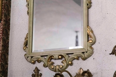 Antiguo Espejo Con Marco Tallado - comprar online