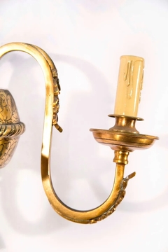 Antiguos Aplique De Bronce. Estilo Francés. Impecable - La Rueda