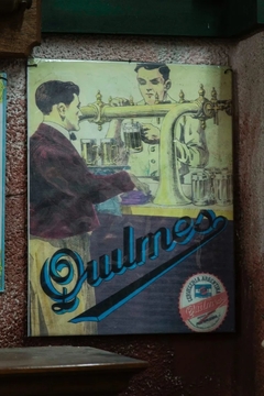 Cartel De Chapa De Quilmes , Unico!!! Cuadro