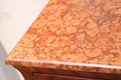 Cómoda Cajonera Francesa Época Madera Mármol - comprar online
