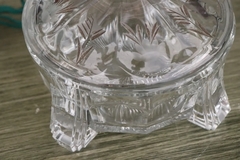 Frasco Caramelera Bombonera Cristal Tallado Vidrio Vajilla - La Rueda