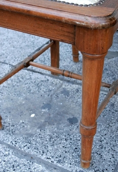 Antiguas 10 Sillas Madera Tapizadas B - tienda online