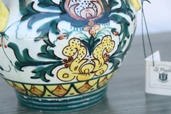 Jarrón Cerámica Florero Pintado Época - La Rueda