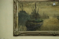 Cuadro Pintura Vintage Barcos en internet
