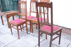 4 Sillas Luis Xvi Inglesas Madera Conjunto - La Rueda