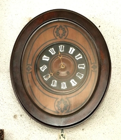 Reloj Pared Isabelino Ovalado Mad