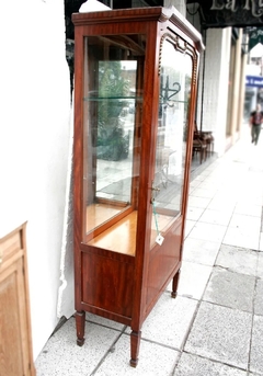 Cristalero Vitrina Madera Bronce - tienda online