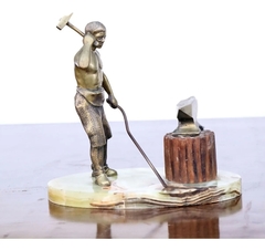 Figura Herrero Petit Bronce Mármol