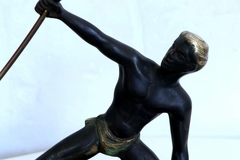 Tintero Marmol Bronce Figura Tinta - comprar online