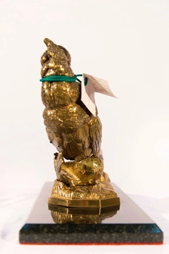 Decoración De Bronce Con Base De Mármol Pájaro Figura en internet