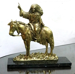 Figura Bronce Aborigen Caballo
