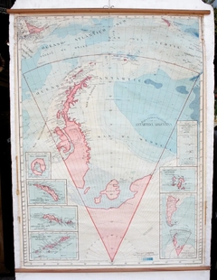 Antiguo Mapa Antártida Argentina Pol