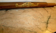 Vajillero Aparador Madera Bronce Márm - tienda online
