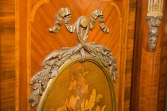 Antigua Biblioteca Francesa Con Bronceria - La Rueda