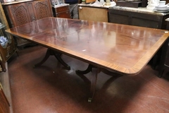 Mesa Inglesa Doble Bocha Madera Comedor - comprar online