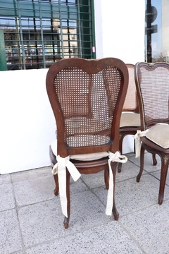 8 Sillas Madera Esterilla Conjunto en internet