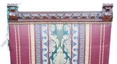 Antigua Silla Inglesa Madera Tapizada - tienda online