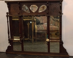 Antiguo Alzada Con Espejo