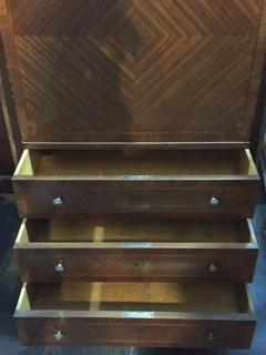 Antigua Comoda Chiffonier Con Marmol Madera Secreter