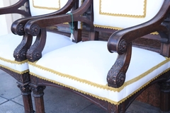2 Sillones Papales Iglesia Blancos Living - tienda online