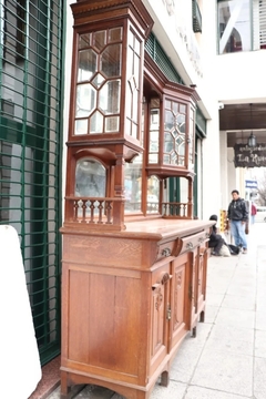 Aparador Alzada Madera Espejo Cristal - tienda online