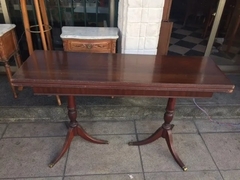 Antigua Mesa Libro Doble Bocha Comedor Inglesa en internet