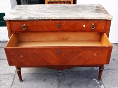 Antigua Cómoda Madera Mármol Cajonera - comprar online