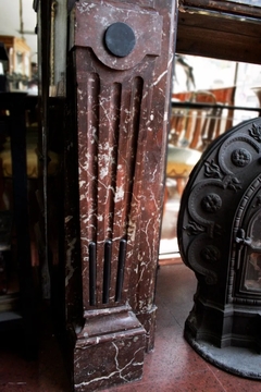 Antiguo Hogar Chimenea Mármol Bordó - comprar online