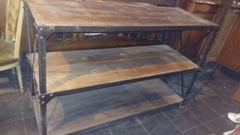 Mueble Consola Hierro Madera Estante en internet