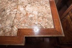 Antigua Consola Madera Mármol Cajones - comprar online