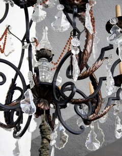 Antigua Araña Cairel Hierro Lampara - comprar online