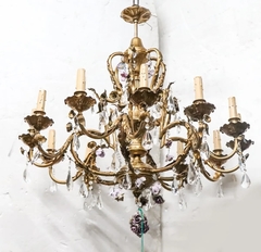 Araña Bronce 12 Luces