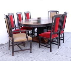 a Comedor Pana Madera Mesa