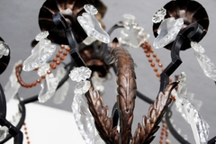 Antigua Araña Cairel Hierro Lampara - comprar online