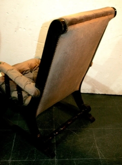 Antiguo Sillon Tapizado Madera Living en internet