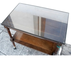 Antigua Mesa Carrobar Ruedas Madera V - comprar online
