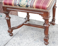 Antigua Silla Inglesa Madera Tapizada en internet
