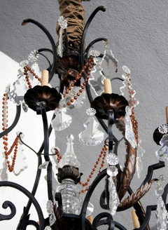Antigua Araña Cairel Hierro Lampara en internet