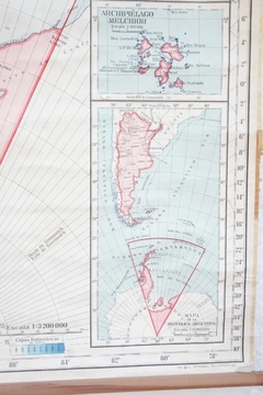 Antiguo Mapa Antártida Argentina Pol - tienda online