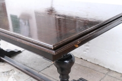 Mesa Inglesa 2 Alas Madera Oscura Comedor - La Rueda
