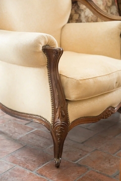 Antiguo Sillon Franceses Muy Buen Estado Tapizado Living - tienda online