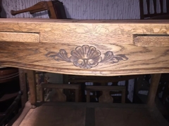b Mesa Provenzal Madera Alas Tallada Comedor - La Rueda