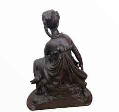 Escultura de Bronce-Antig La Rueda _ L R - La Rueda