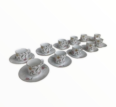 Juego de Café de 11 Tazas de Porcelana-Antig La Rueda _ L R en internet