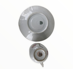 Juego de Café de 11 Tazas de Porcelana-Antig La Rueda _ L R - La Rueda
