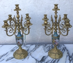 Par de Candelabros-Antig La Rueda _ L R en internet