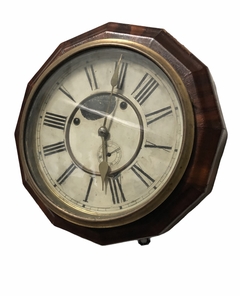 Reloj antiguo de pared-Antig La Rueda _ L R - comprar online