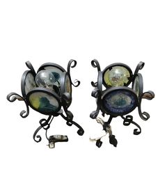 Par de Veladores de Hierro-Antig La Rueda _ L R - comprar online