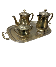 Juego de té de bronce-Antig La Rueda _ L R - comprar online
