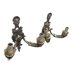 Par de apliques de bronce-Antig La Rueda _ L R - comprar online